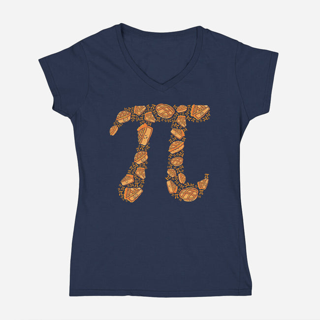 Doodle Pi-Womens-V-Neck-Tee-krisren28