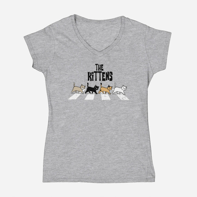 The Kittens-Womens-V-Neck-Tee-turborat14