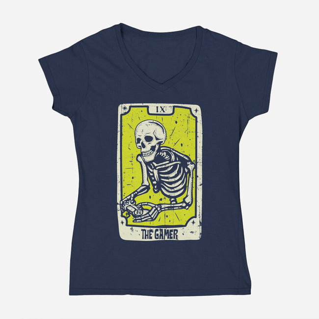 The Gamer-Womens-V-Neck-Tee-turborat14