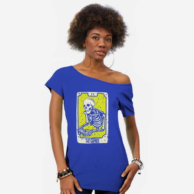 The Gamer-Womens-Off Shoulder-Tee-turborat14