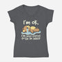 Trying To Be An Adult-Womens-V-Neck-Tee-NemiMakeit