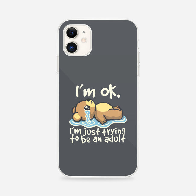 Trying To Be An Adult-iPhone-Snap-Phone Case-NemiMakeit