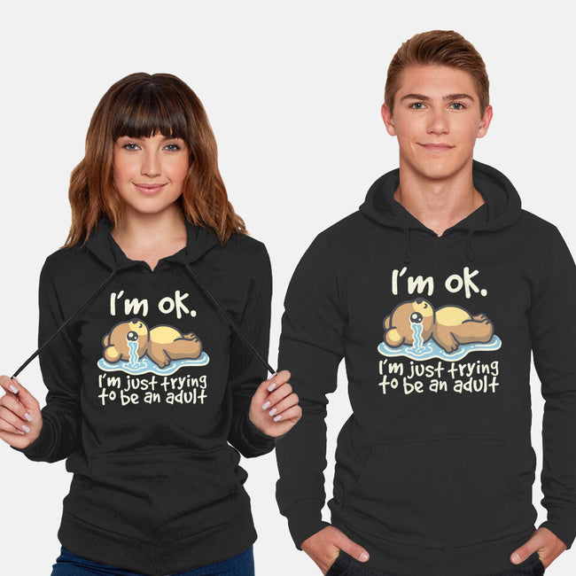 Trying To Be An Adult-Unisex-Pullover-Sweatshirt-NemiMakeit