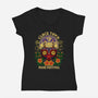 Clock Town Mask Festival-Womens-V-Neck-Tee-rmatix