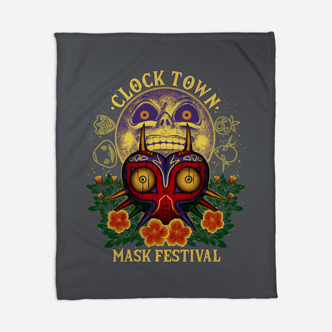 Clock Town Mask Festival-None-Fleece-Blanket-rmatix