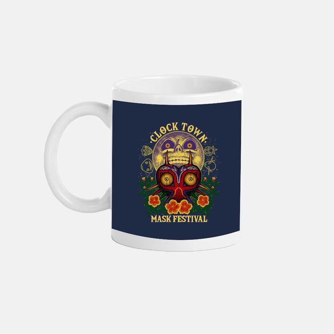 Clock Town Mask Festival-None-Mug-Drinkware-rmatix