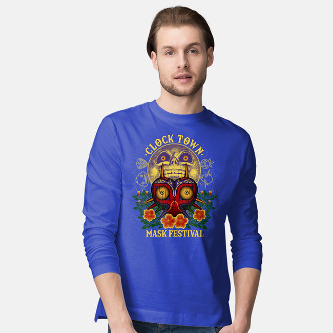 Clock Town Mask Festival-Mens-Long Sleeved-Tee-rmatix