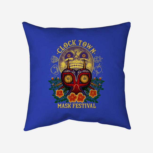 Clock Town Mask Festival-None-Non-Removable Cover w Insert-Throw Pillow-rmatix