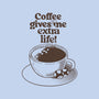 Extra Life Coffee-None-Non-Removable Cover w Insert-Throw Pillow-tobefonseca