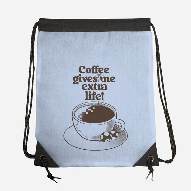 Extra Life Coffee-None-Drawstring-Bag-tobefonseca