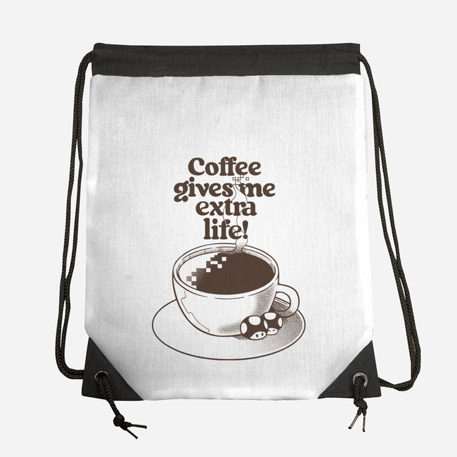 Extra Life Coffee-None-Drawstring-Bag-tobefonseca