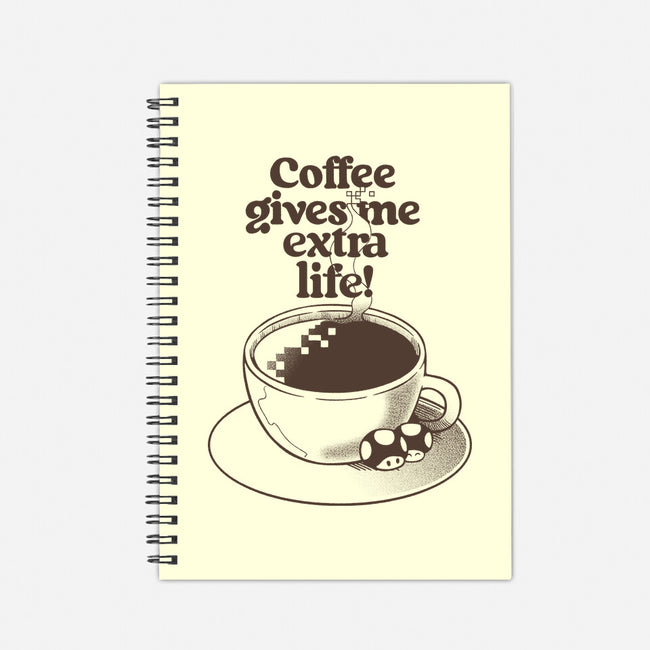 Extra Life Coffee-None-Dot Grid-Notebook-tobefonseca