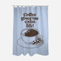 Extra Life Coffee-None-Polyester-Shower Curtain-tobefonseca