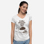 Extra Life Coffee-Womens-V-Neck-Tee-tobefonseca