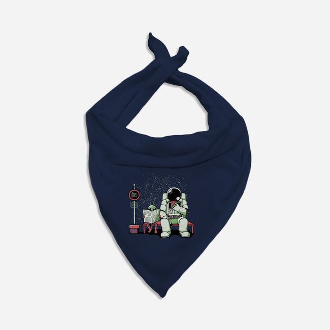 Bus Stop In Space-Cat-Bandana-Pet Collar-tobefonseca