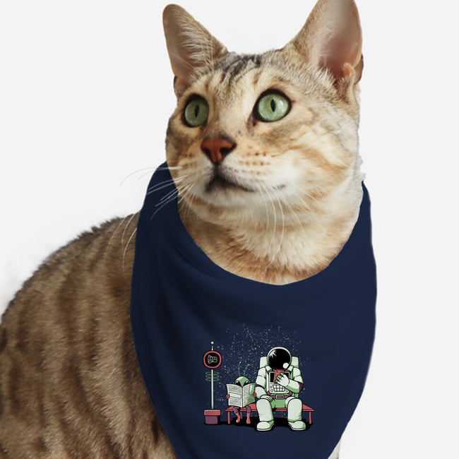 Bus Stop In Space-Cat-Bandana-Pet Collar-tobefonseca