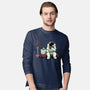 Bus Stop In Space-Mens-Long Sleeved-Tee-tobefonseca