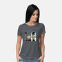 Bus Stop In Space-Womens-Basic-Tee-tobefonseca