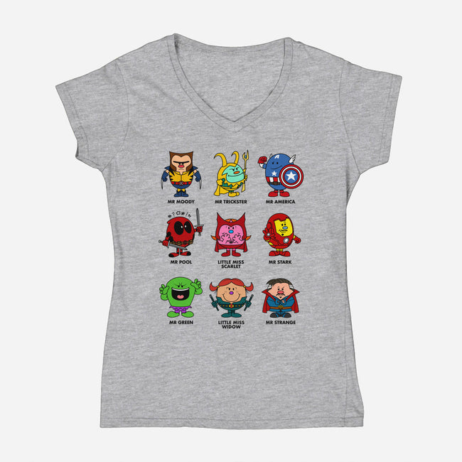 The Marvels-Womens-V-Neck-Tee-drbutler