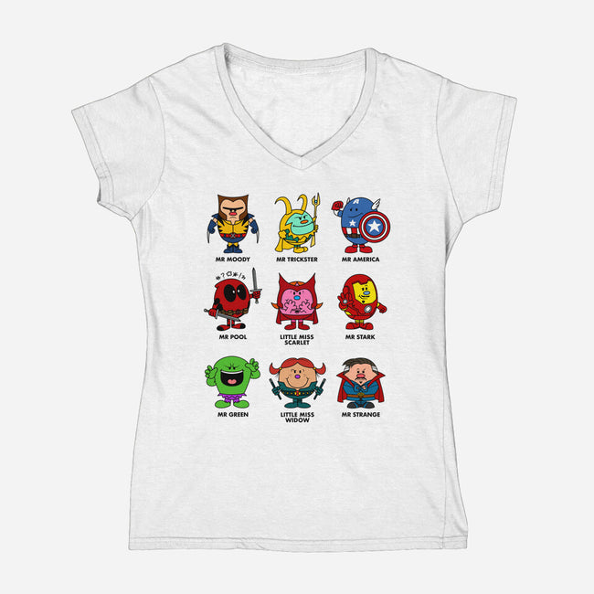 The Marvels-Womens-V-Neck-Tee-drbutler