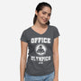 Office Olympics-Womens-V-Neck-Tee-drbutler