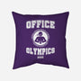 Office Olympics-None-Removable Cover-Throw Pillow-drbutler