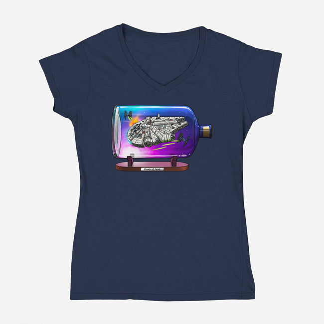 Hunk Of Junk-Womens-V-Neck-Tee-drbutler