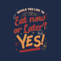 Eat Now And Later-Womens-V-Neck-Tee-Studio Mootant