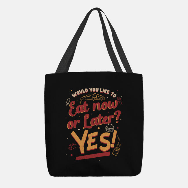 Eat Now And Later-None-Basic Tote-Bag-Studio Mootant