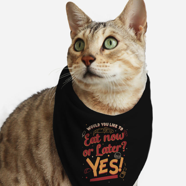 Eat Now And Later-Cat-Bandana-Pet Collar-Studio Mootant