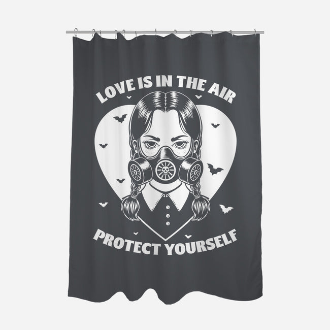 Goth Love Girl-None-Polyester-Shower Curtain-Studio Mootant