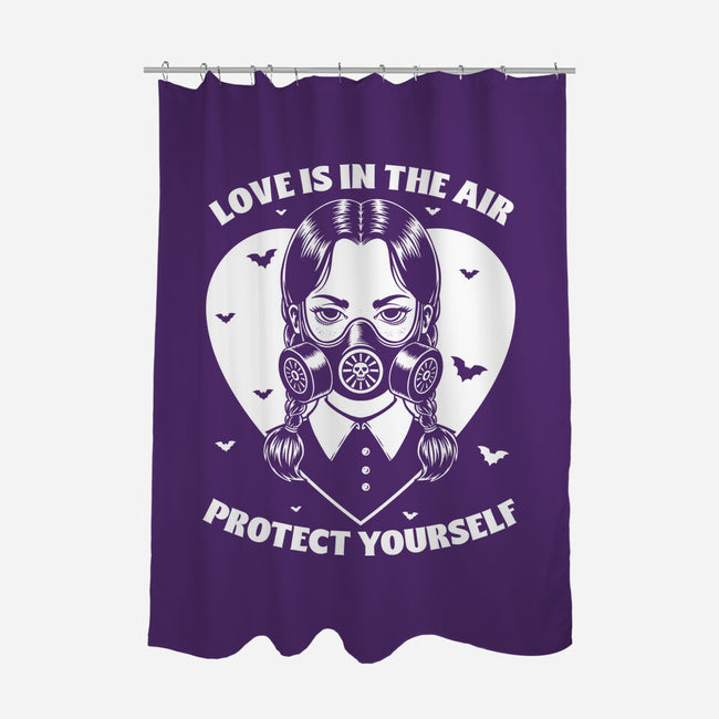 Goth Love Girl-None-Polyester-Shower Curtain-Studio Mootant