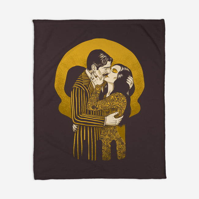 Goth Love Couple-None-Fleece-Blanket-Studio Mootant