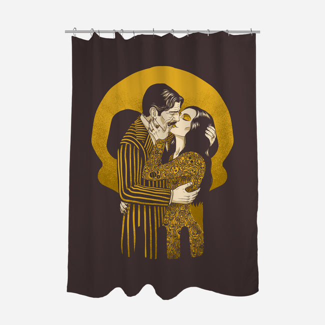 Goth Love Couple-None-Polyester-Shower Curtain-Studio Mootant