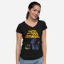 I Find Your Lack Of Food Disturbing-Womens-V-Neck-Tee-amorias