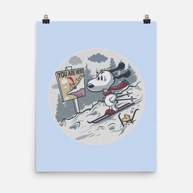 Skiing Beagle-None-Matte-Poster-erion_designs