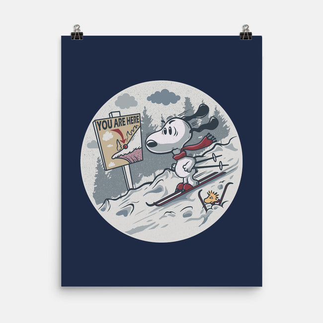 Skiing Beagle-None-Matte-Poster-erion_designs