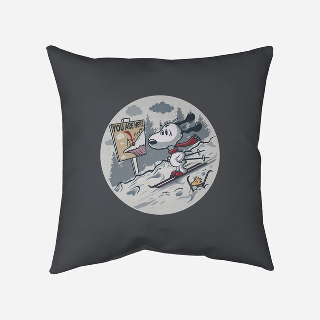 Skiing Beagle-None-Removable Cover w Insert-Throw Pillow-erion_designs