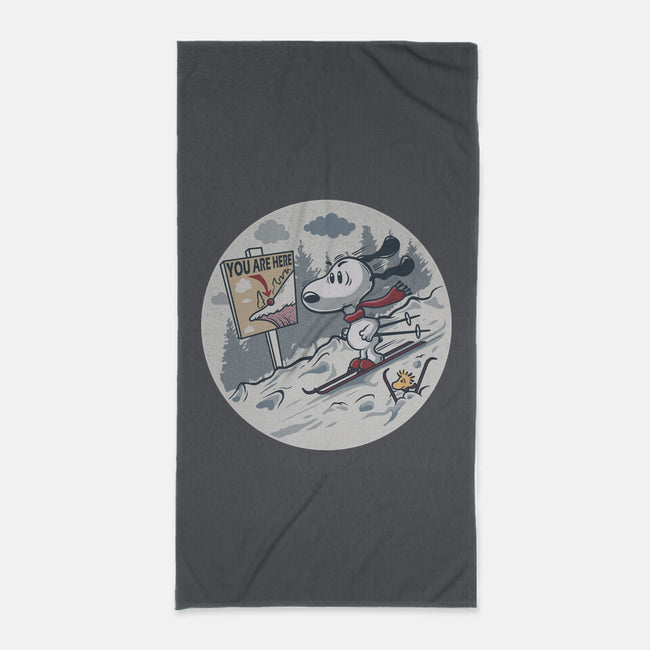 Skiing Beagle-None-Beach-Towel-erion_designs
