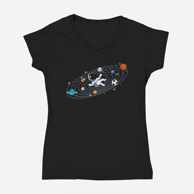 Sports Orbit-Womens-V-Neck-Tee-erion_designs