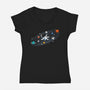 Sports Orbit-Womens-V-Neck-Tee-erion_designs