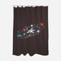 Sports Orbit-None-Polyester-Shower Curtain-erion_designs