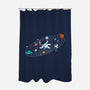Sports Orbit-None-Polyester-Shower Curtain-erion_designs