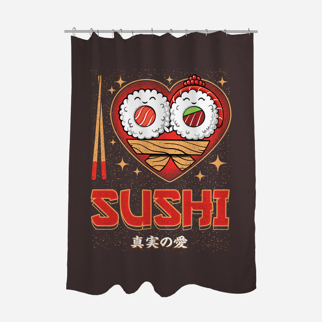 I Love Sushi-None-Polyester-Shower Curtain-Tronyx79
