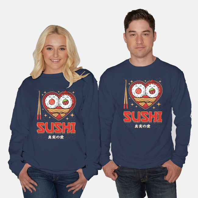 I Love Sushi-Unisex-Crew Neck-Sweatshirt-Tronyx79