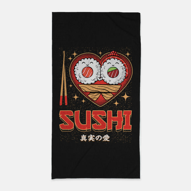 I Love Sushi-None-Beach-Towel-Tronyx79