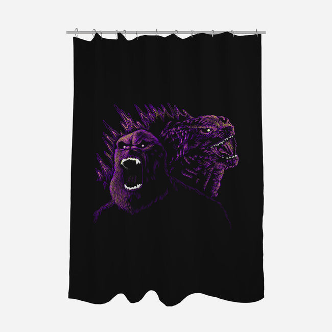 Kaiju Roars-None-Polyester-Shower Curtain-naomori