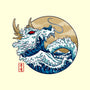 Dragon Wave Off Kanagawa-None-Removable Cover-Throw Pillow-spoilerinc