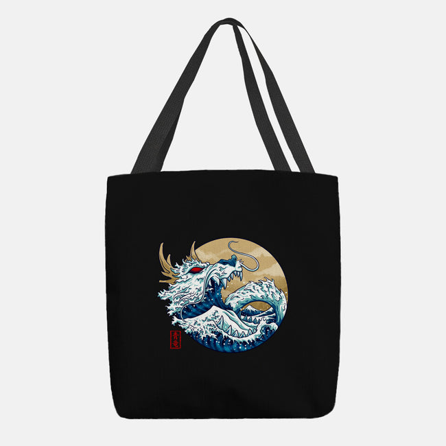 Dragon Wave Off Kanagawa-None-Basic Tote-Bag-spoilerinc
