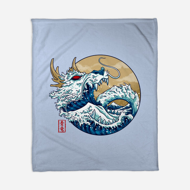 Dragon Wave Off Kanagawa-None-Fleece-Blanket-spoilerinc